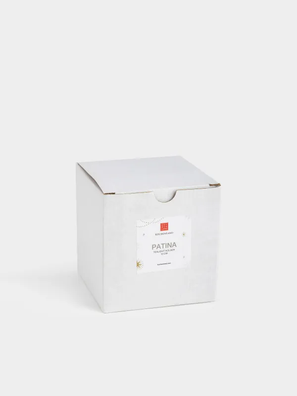 Подсвечник, 10x10 см, для чайной свечи, стекло, шампань, Patina, image-4