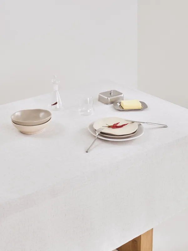 Скатерть, 160х160 см, полиэстер/лен, бежевый меланж, Винтаж, Melange outline, image-6