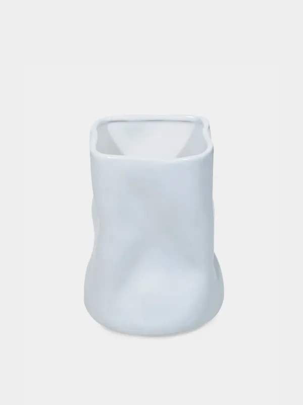 Подставка для кухонных принадлежностей, 16 см, керамика, белая, Crush, image-1