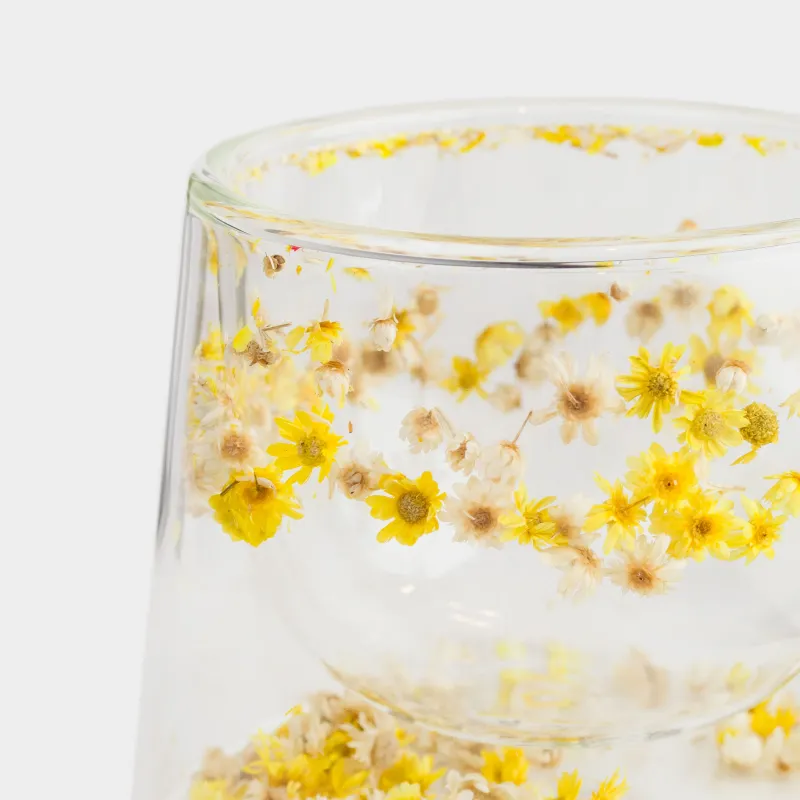 Кружка, 200 мл, стекло Б, с сухоцветами внутри, Air decor, image-2