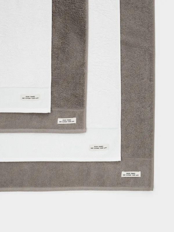 Комплект полотенец, 50х90/70х140 см, 4 шт, хлопок, песочный/молочный, Weltro cotton, image-3