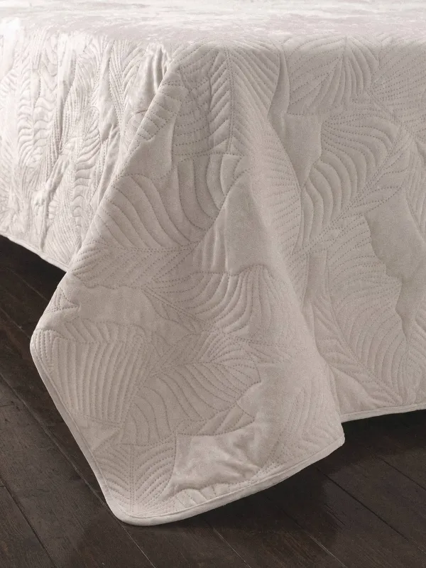 Покрывало, 220х240 см, стеганое, Листья, Stitch velvet, image-1