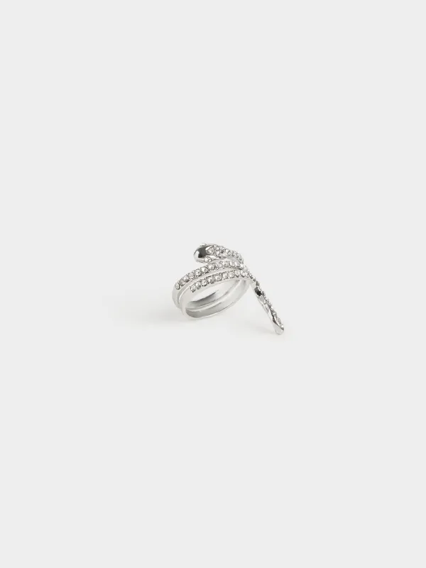 Кольцо, Змея, Jewelry crystal, image-1