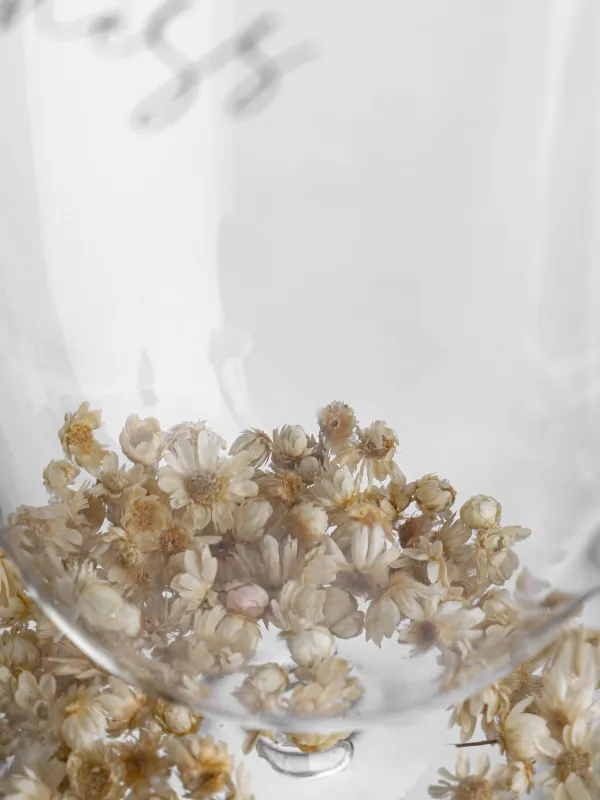 Кружка, 440 мл, стекло Б, с сухоцветами внутри, Цветы, Air decor, image-4