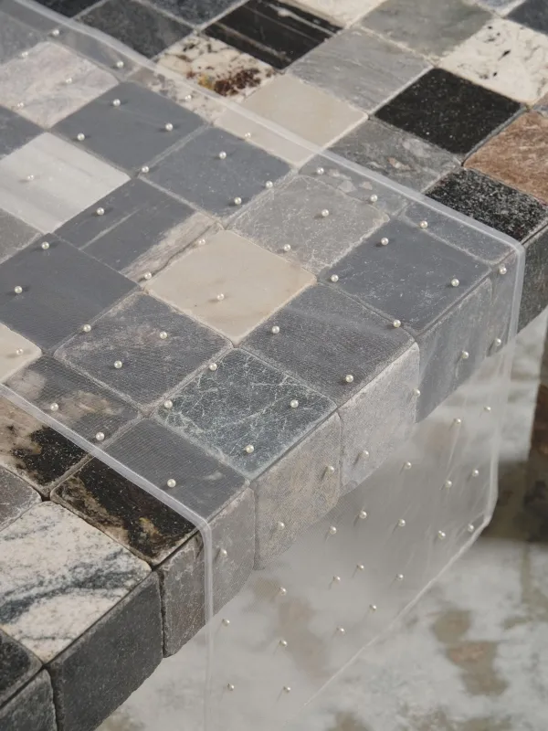 Дорожка настольная, 40х160 см, полиэстер/пластик, белая, Жемчужины, Pearl Antarctica, image-7