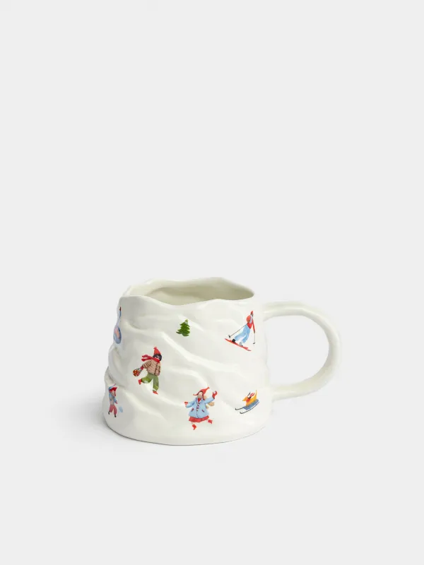 Кружка, 440 мл, Зимние каникулы, Skiers, image-0
