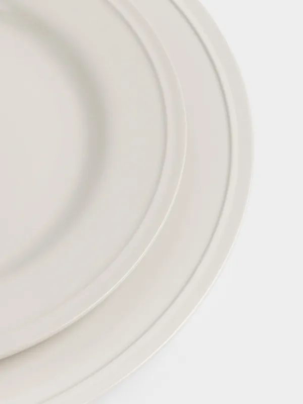 Сервиз обеденный, 6 перс, 18 пр, керамика K, молочный, Классика, Ceramo classic, image-3