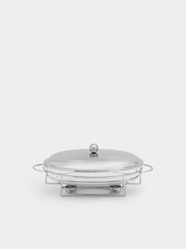 Блюдо с подогревом, 35х24 см, Elegance, image-0