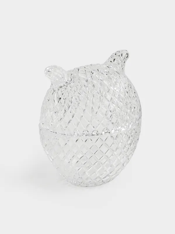 Емкость для хранения, 12х14 см, 250 мл, стекло, Сова, Owl, image-2