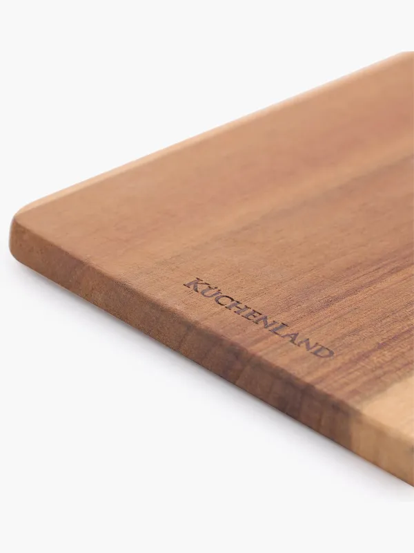 Доска разделочная, 22x14 см, 4 шт, на подставке, дерево/сталь, прямоугольная, Noble tree, image-2