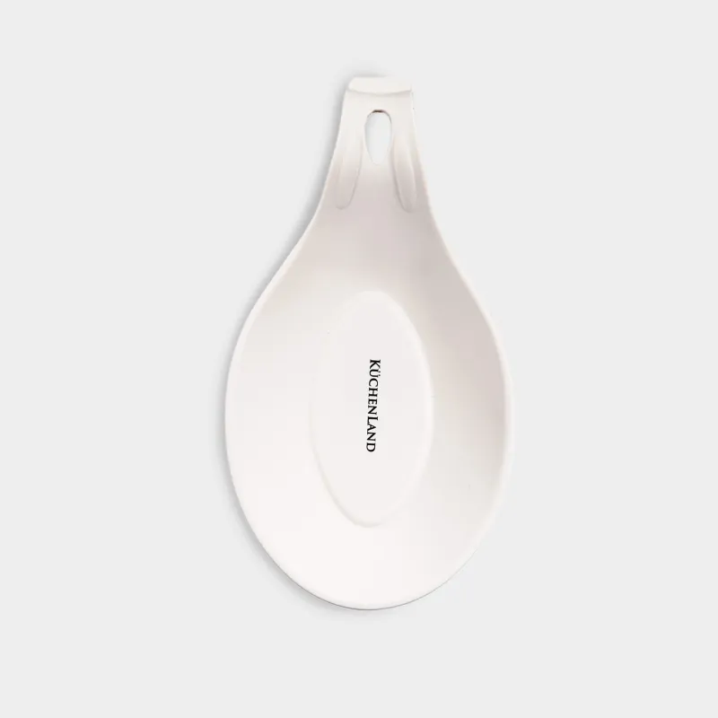 Подставка под ложку, 23х12 см, силикон, молочная, Soft