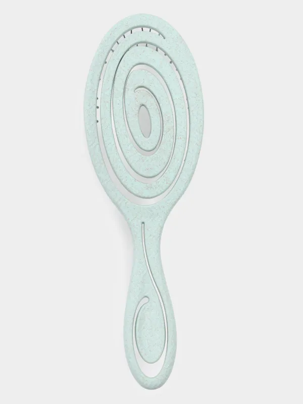 Расческа массажная для волос, 22 см, растительное волокно/пластик, зелено-голубая, Zipo, image-1