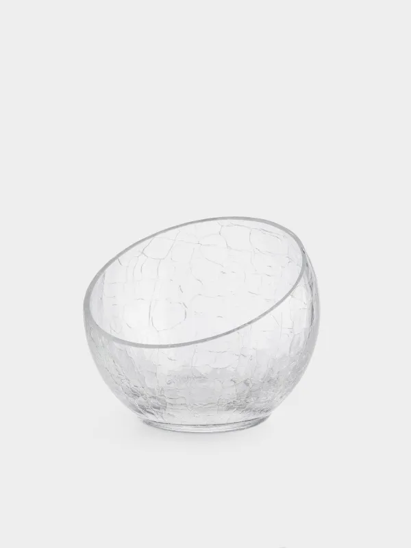 Конфетница, 15x13 см, стекло, Кракелюр, Ice, image-1