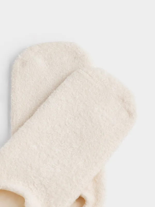 СПА-носки гелевые, р. 36-40, многоразовые, полиэстер, молочные, короткие, Spa, image-1