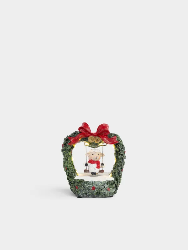 Статуэтка с подсветкой, 7х14 см, Овечка, Christmas style, image-0