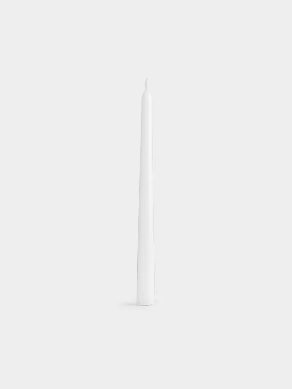 Свеча, 26 см, 4 шт, тонкая, Luxury white, image-1