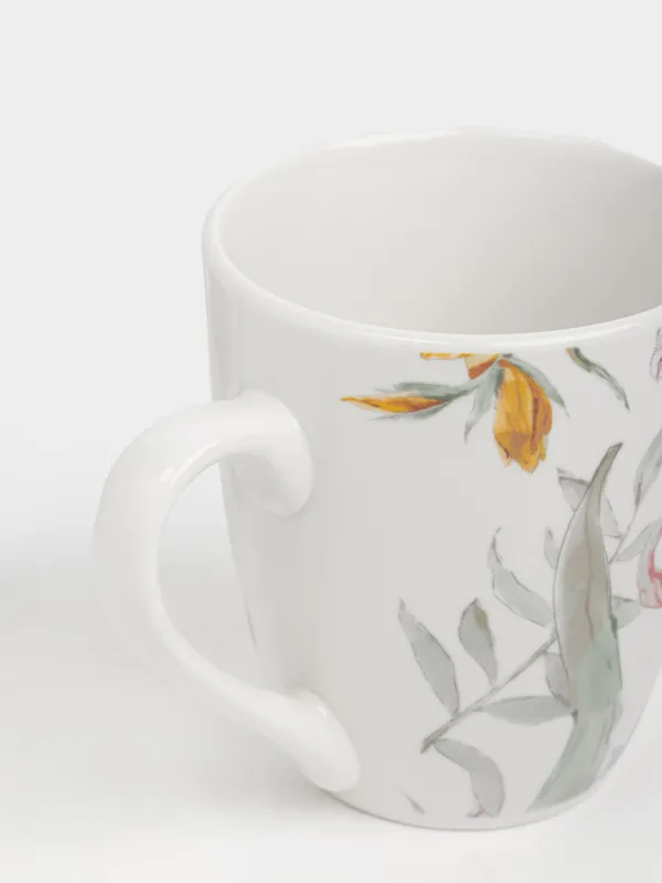 Кружка, 350 мл, 2 шт, Пастельные цветы, Pastel flora, image-1