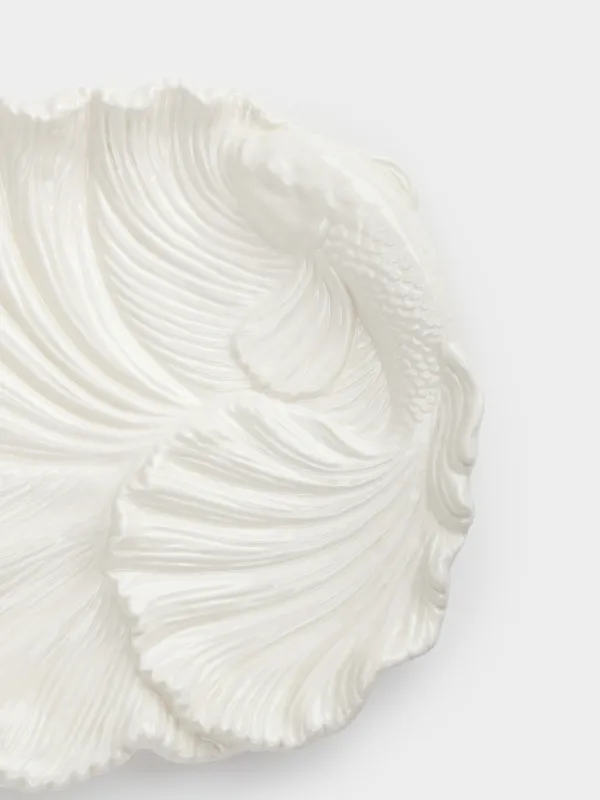 Блюдо декоративное, 22 см, керамика, молочное, Рыбка, Goldfish, image-6