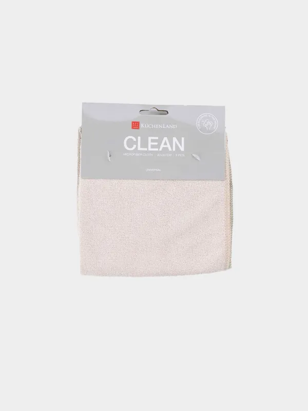 Тряпка универсальная, 30х30 см, 2 шт, Clean, image-2