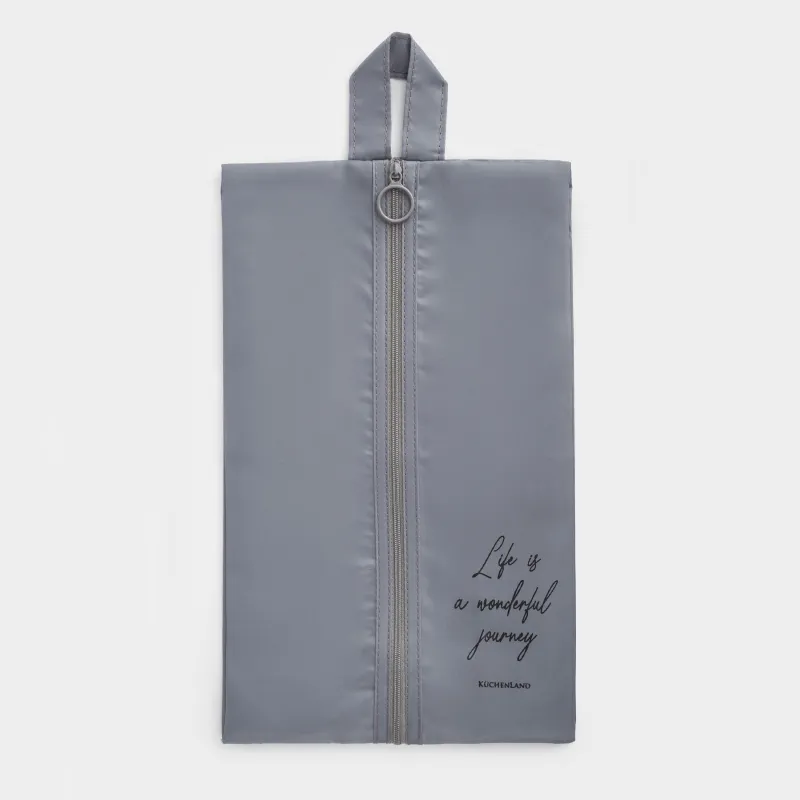 Органайзер для обуви, 20х34x11 см, саржа, серый, Travel comfort