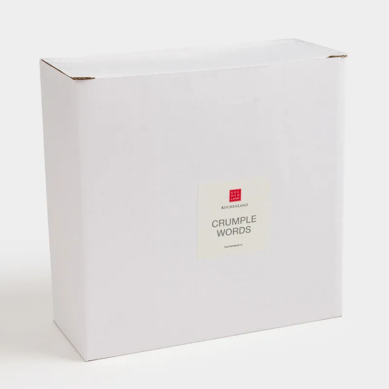 Салатник, 17х7 см, 900 мл, фарфор P, молочная, Dream, Crumple words, image-6