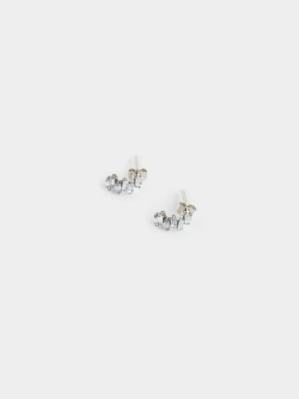 Серьги-пусеты, 2 шт, Кристаллы, Jewelry crystal, image-3