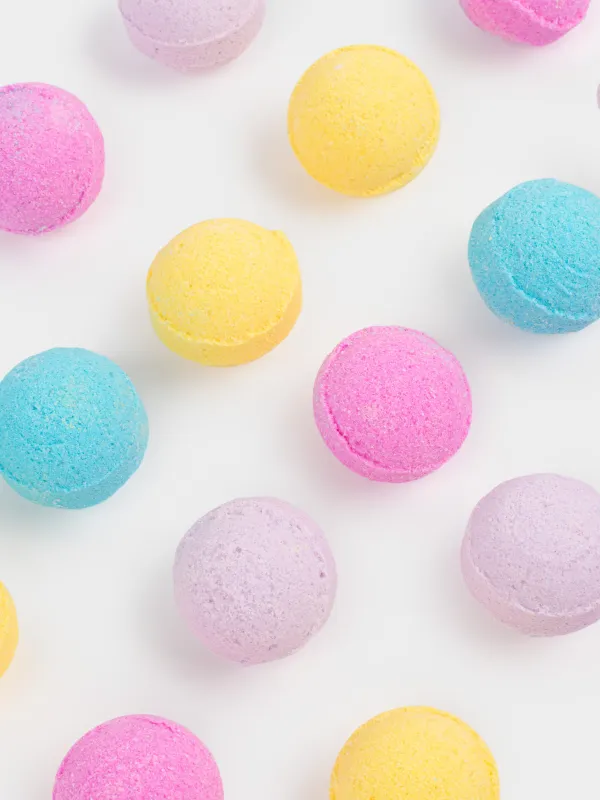 Бомбочка для ванны, 340 гр, 21 шт, в банке для хранения, разноцветная, Бабл-гам, Шар, Body spa, image-3