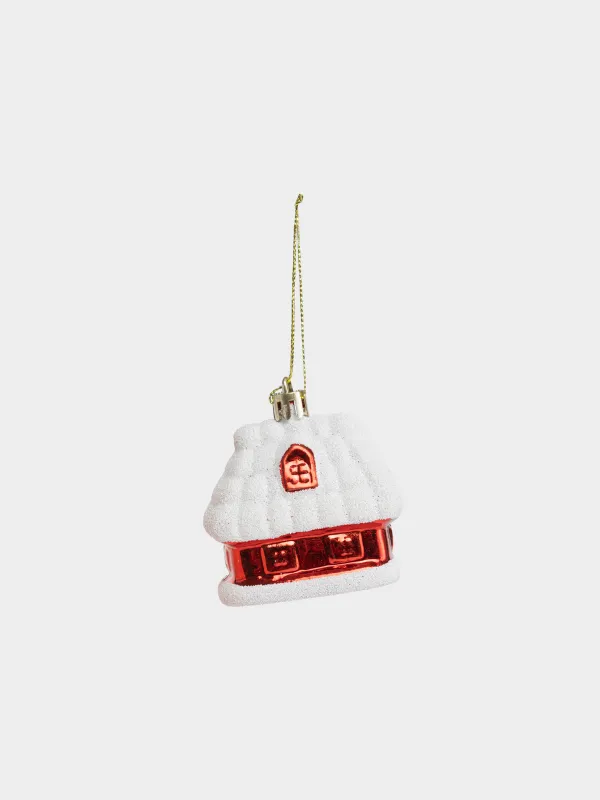 Игрушка елочная, 6 см, Домик, Figure christmas