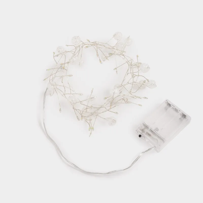 Гирлянда декоративная, 1,5 м, с подсветкой, 80 ламп, акрил/пластик, цветная, Шары, Christmas, image-2