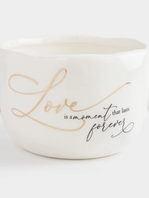 Кружка, 450 мл, керамика, молочная, Неровный край, Scroll, image-2