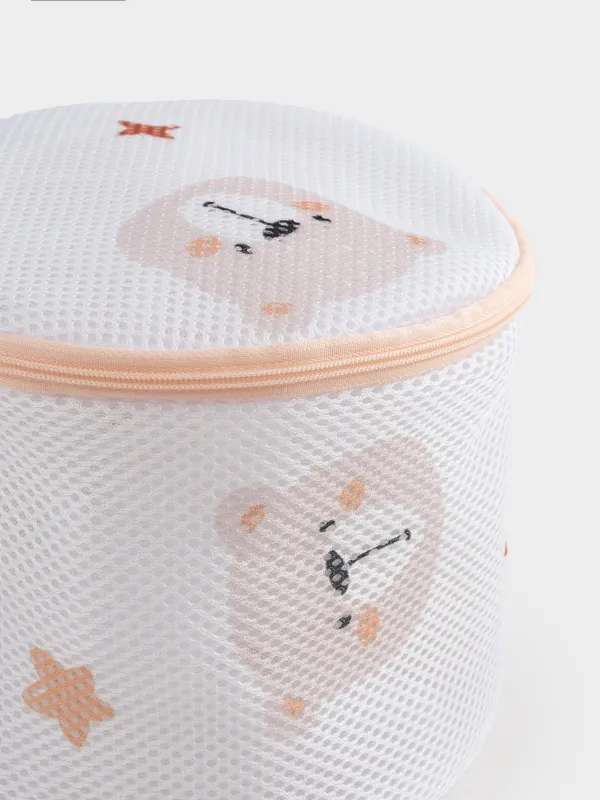 Мешок-баул для стирки детского белья, 18х16см, полиэстер, Мишки, Safety Bear, image-1