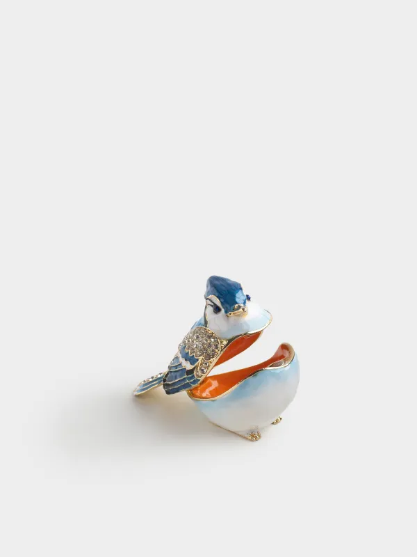 Шкатулка, 6x5 см, Зимняя птица, Bullfinch, image-3