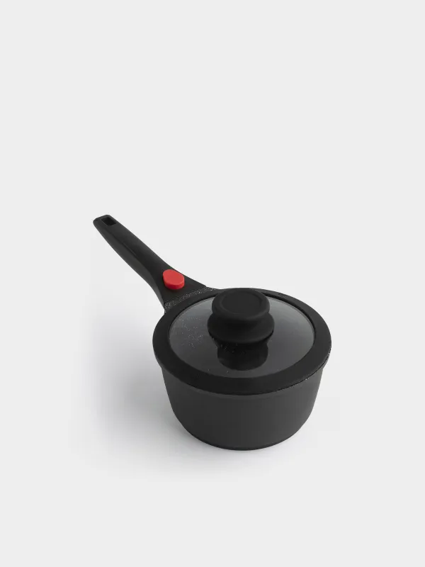 Ковш, 16 см, 1,5 л, с крышкой, с покрытием, Solution Red 2, image-2