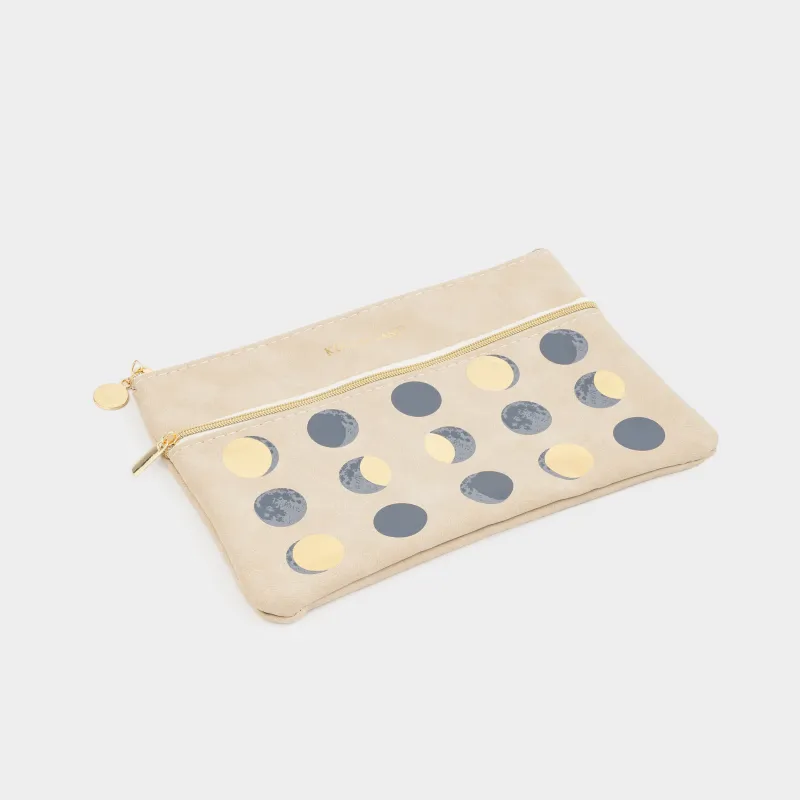 Пенал, 21х14 см, 2 отд, полиуретан, пудровый, Луна, Eclipse, image-4