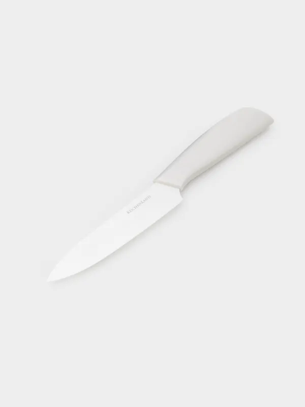 Нож для нарезки, 13 см, с чехлом, керамика/пластик, молочный, Regular, image-1