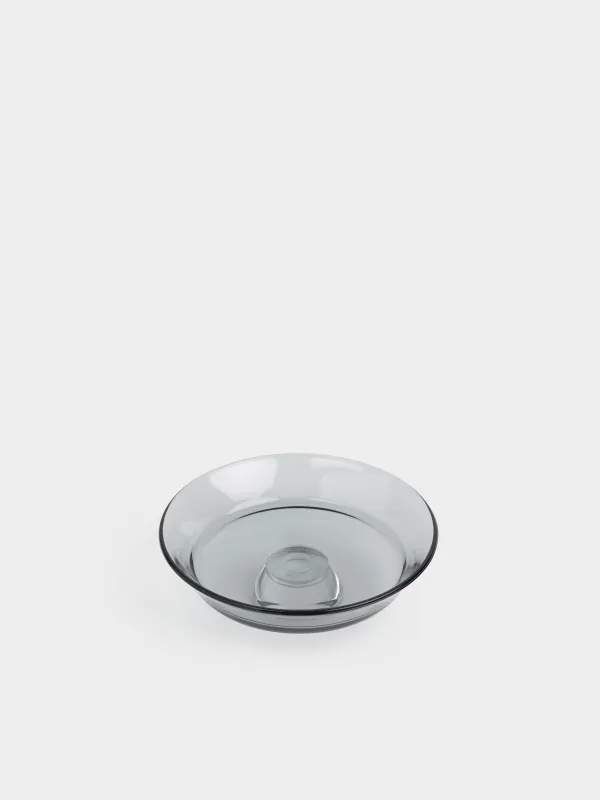 Блюдо на ножке, 20х7 см, Clear grey, image-2
