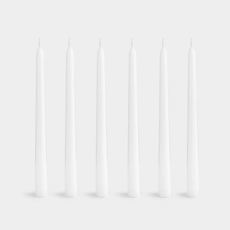 Свеча ароматическая, 26 см, 6 шт, тонкая, Cinnamon, Luxury white