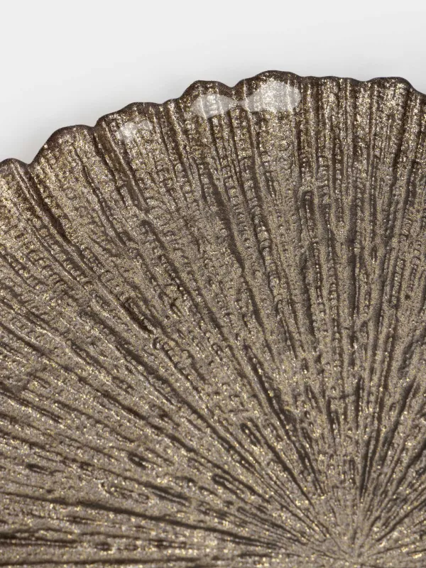 Тарелка обеденная, 28 см, стекло, коричневая, Raisen, image-3