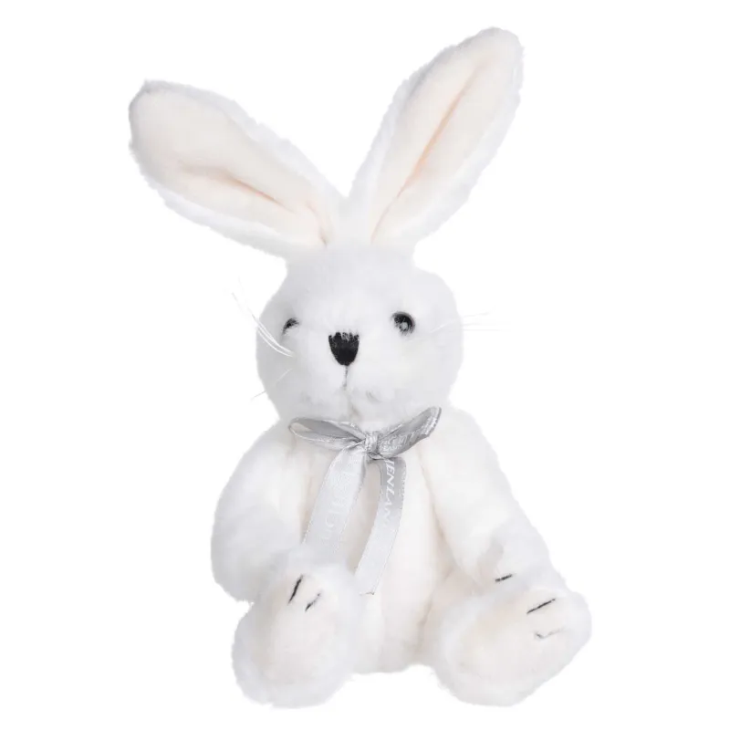 Игрушка, 20 см, мягкая, с подвижными лапами, полиэстер, белая, Кролик, Rabbit toy, image-2