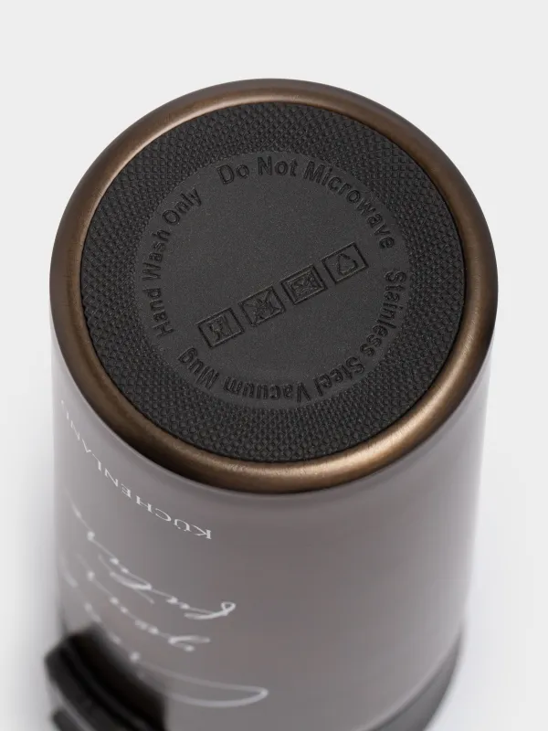 Термокружка, 380 мл, сталь/пластик, графитовая, матовая, Create your future, Voyage, image-5