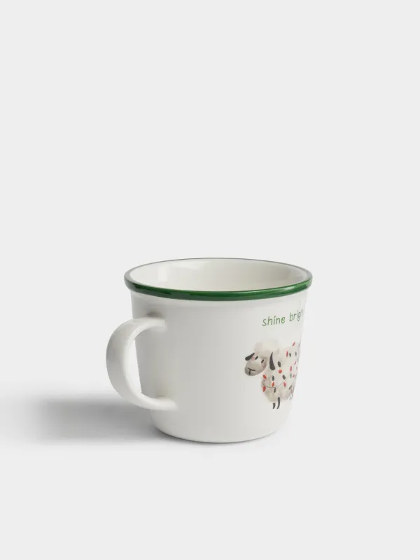 Кружка, 380 мл, Овечка, Christmas friends, image-1