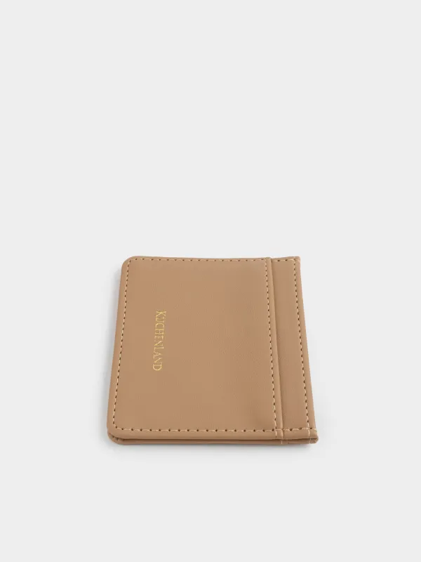 Картхолдер, 10х7 см, полиуретан, коричневый, Сердце, Heart accessory, image-3