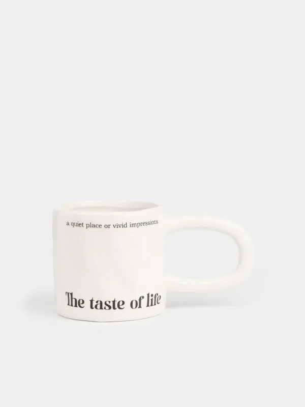 Кружка, 500 мл, The taste of life, Crumple font, image-0