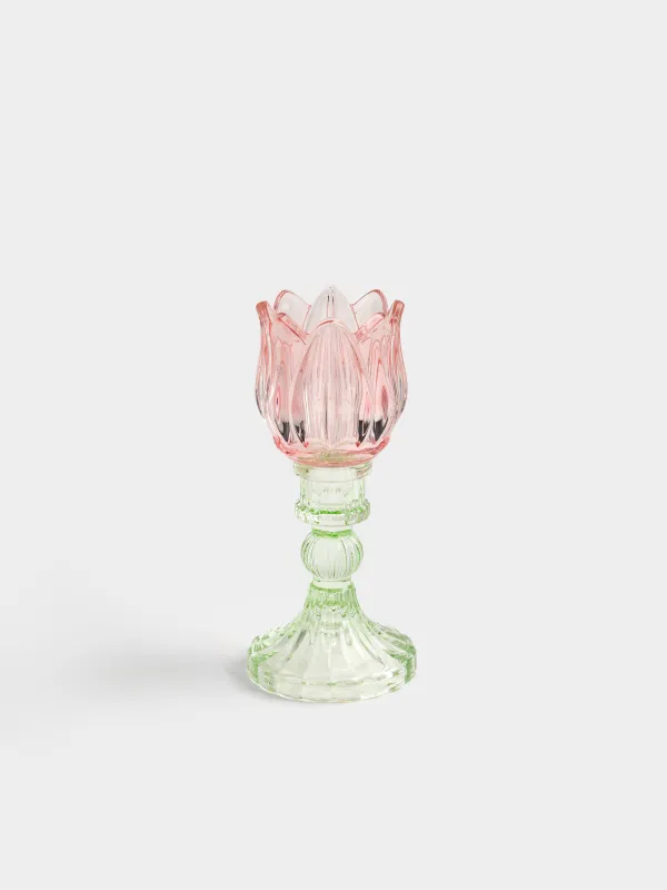 Подсвечник, 17 см, для чайной свечи, Тюльпан, Fleur color, image-0