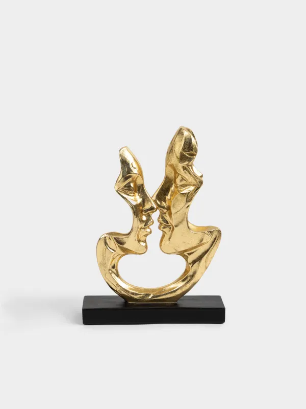 Статуэтка, 31 см, полирезин, золотистая, Поцелуй, Baise, image-0