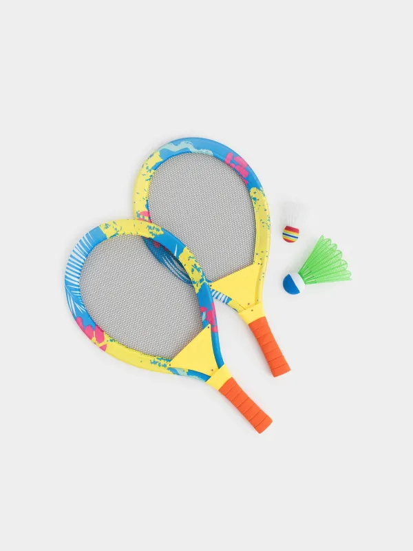 Набор игровой, 4 пр, полиуретан/полиэстер, цветной, Бадминтон, Game, image-0