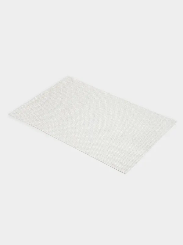 Салфетка под приборы, 30х45 см, Серебристая нить, Solid, image-1