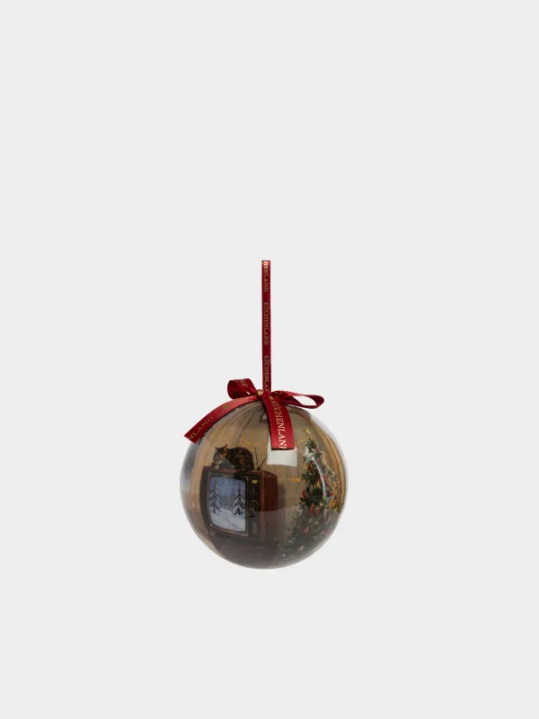 Игрушка елочная, 10 см, Шар, Советские времена, Ball print, image-0