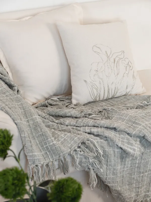 Плед, шенилл, графитовый, Chenill, image-1