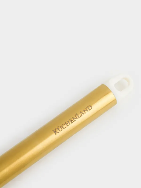 Шумовка, 35 см, силикон/сталь, молочная, Bello gold, image-3